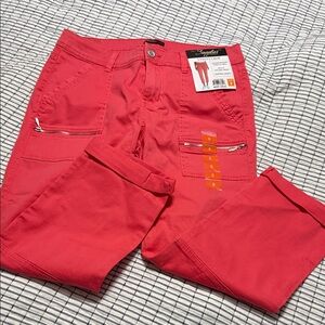 UNIONBAY Vibrant Coral Cropped Pants